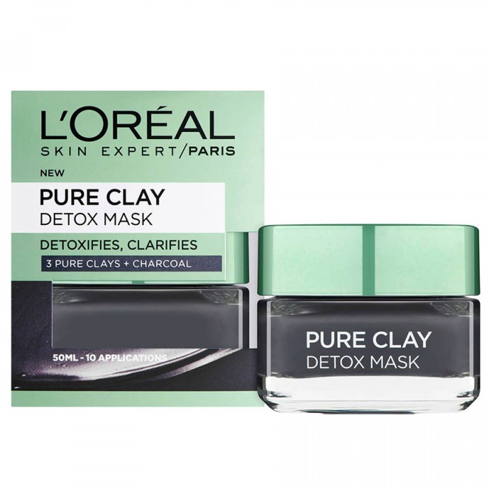 LOreal Paris Pure Clay Detox Face Mask 50mlDetoxifies &