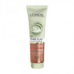 L'Oreal Paris Pure Clay Red Face Cleanser Red, Exfoliates&