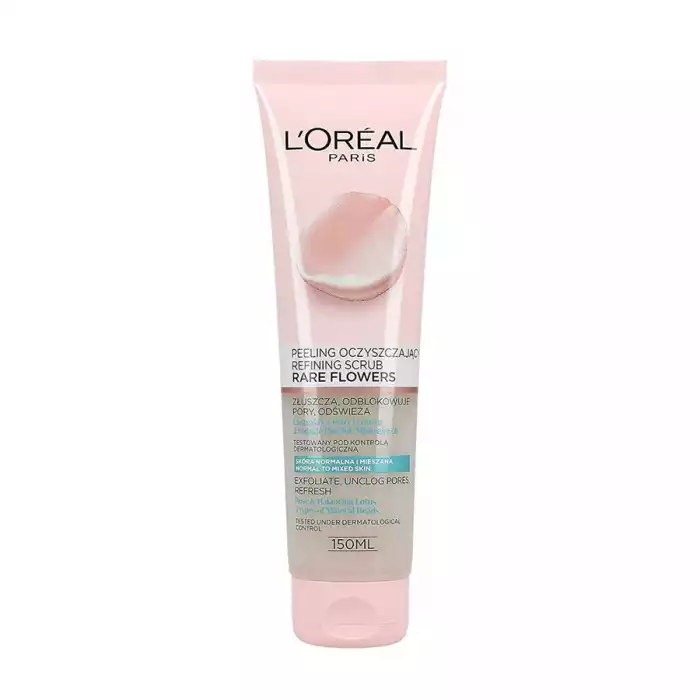 LOreal Paris Refining Scrub with Rare Flowers for Normal &