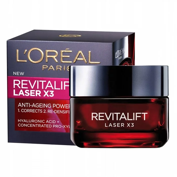 Loreal Paris Revitalift laser X3 Day Cream 50mlDermo Expertise Revitalift Laser X3 Cream 5mlPerfect for everyday morning care of mature skin. L’Oreal Revitalift formula fights the problem of elasticity loss and smoot | Veela Beauty Loreal Paris Revitalift laser X3 Day Cream 50mlDermo