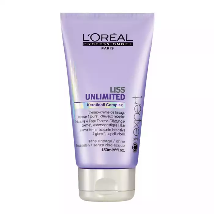 LOreal Professional Expert Serie Liss Unlimited Keratinoil Complex Cream 150ml
Designed to give you up to 4 days protection from frizz and fly-away.
Boasting a formula enriched.
Evening primrose oils which work to give | Veela Beauty LOreal Professional Expert Serie Liss Unlimited