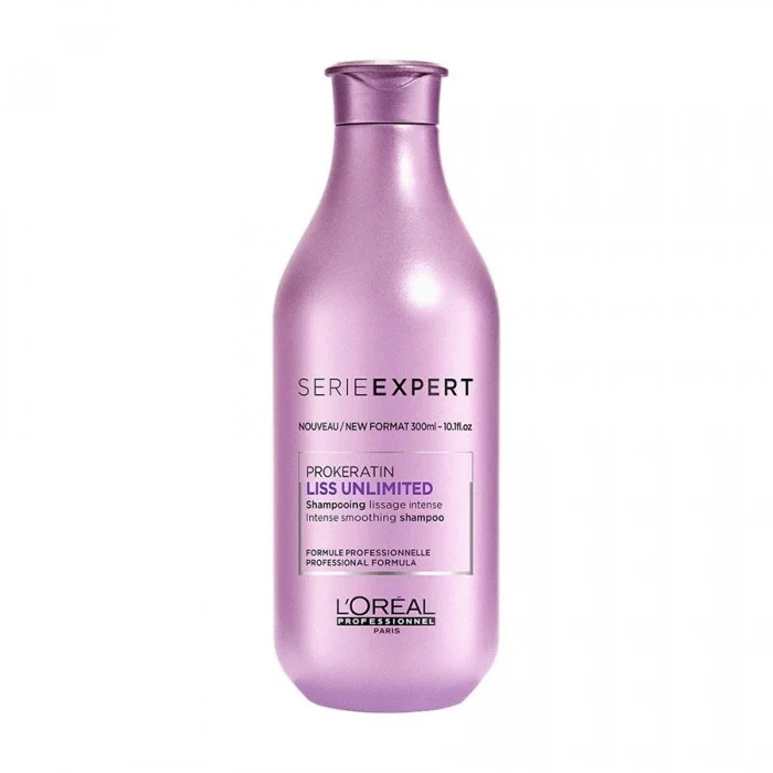 LOreal Professional Serie Expert Prokeratin Liss Unlimited Shampoo 300mlDistribute evenly and progressively 10g of shampoo and massage for 2 minutes on your scalp and the rinse.Developed with the addition of highly no | Veela Beauty LOreal Professional Serie Expert Prokeratin Liss Unlimited