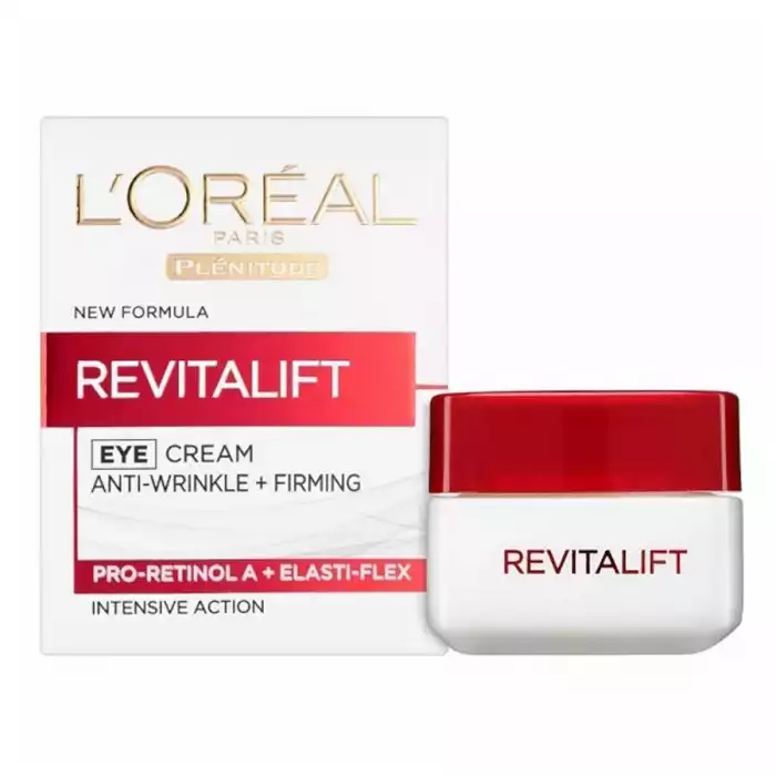 لوريال ريفيتاليفت كريم مرطب للعين 15 مل
مكافحة التجاعيد ثبات.
تقنية Pro-retinol A المؤيدة لشد البشرة. تم اختباره تحت إشراف أطباء الجلدية.
في أعماق الجلد.
8 مقويات طبيعية تعمل على المساعدة في الحفاظ على بشرة شابة ومشدودة | فييلا بيوتي لوريال ريفيتاليفت كريم مرطب