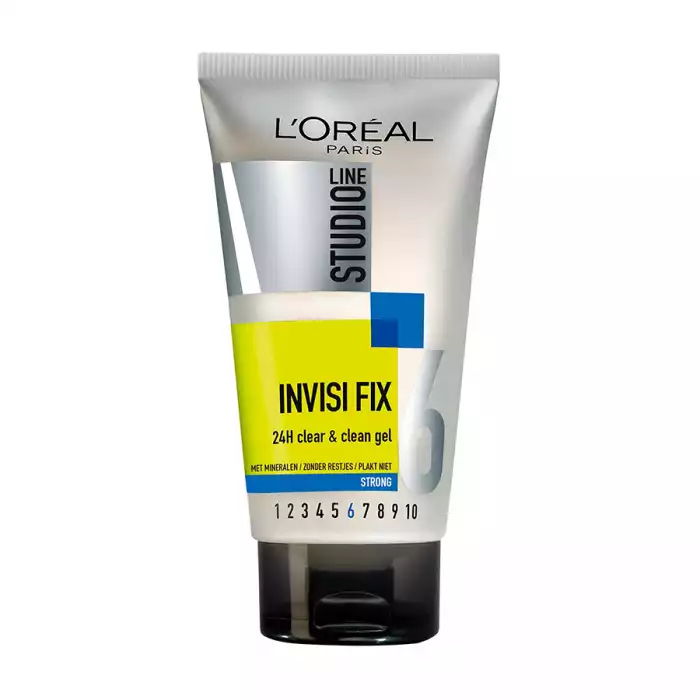 LOreal Studio Line Invisi Fix Clean and Clear Gel 6 150ml
Clean feeling gel lasting hold without build up studio clear minded clean gel provides strong hold that keeps your style in place without the drama of Styling bu | Veela Beauty LOreal Studio Line Invisi Fix Clean and Clear Gel 6