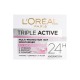 Hydrate and protect your skin with LOréal Paris Triple Active day cream for dry and sensitive skin. This daily moisturizer offers long-lasting hydration and improves the skins ability to retain water. Enriched with vit | Veela Beauty Hydrate and protect your skin with LOréal Paris Triple