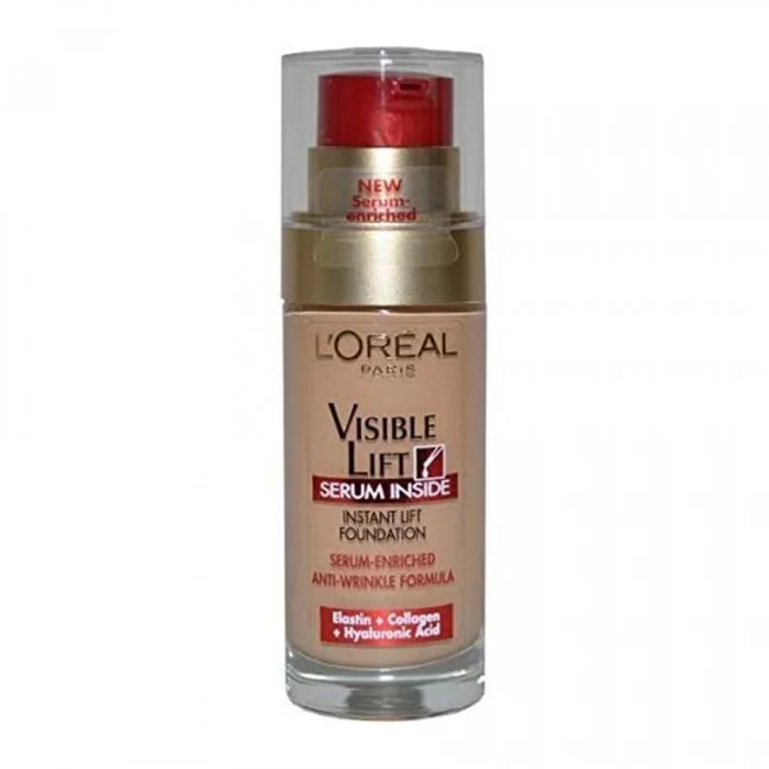 LOreal Visible Lift Serum Inside Foundation 130 Golden Beige 30ml
Hypoallergenic.
Moisturizes the skin.
Long lasting coverage. | Veela Beauty LOreal Visible Lift Serum Inside Foundation 130 Golden