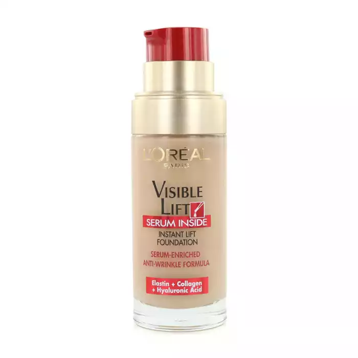 LOreal Visible Lift Serum Inside Instant Lift Foundation 120 30ml
Hypoallergenic.
Moisturizes the skin.
Long lasting coverage. | Veela Beauty LOreal Visible Lift Serum Inside Instant Lift Foundation