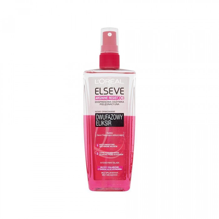 LOréal Paris Elseve Arginine Resist X3 two-phase express balm is rinse-free care enriched with Arginine and nourishing Shine-Care serum, which immediately strengthens the hair. It makes combing easier and leaves hair sh | Veela Beauty LOréal Paris Elseve Arginine Resist X3 two-phase express balm is rinse-free care enriched with Arginine and nourishing Shine-Care serum, which immediately strengthens the hair. It makes combing easier and leaves hair sh | Veela Beauty