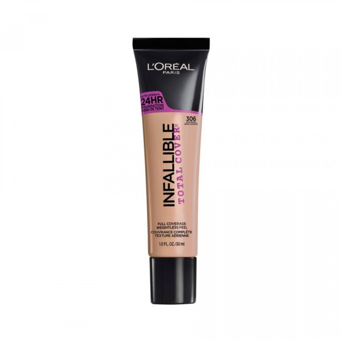 LOreal Infallible Full Cover Foundation 304 -Discover a pro-inspired full coverage foundation that lasts up to 24 hours. -Full coverage foundation blends instantly to cover dark spots, blemishes, scars, and hyperpigment | Veela Beauty LOreal Infallible Full Cover Foundation 304 -Discover a pro-inspired full coverage foundation that lasts up to 24 hours. -Full coverage foundation blends instantly to cover dark spots, blemishes, scars, and hyperpigment | Veela Beauty