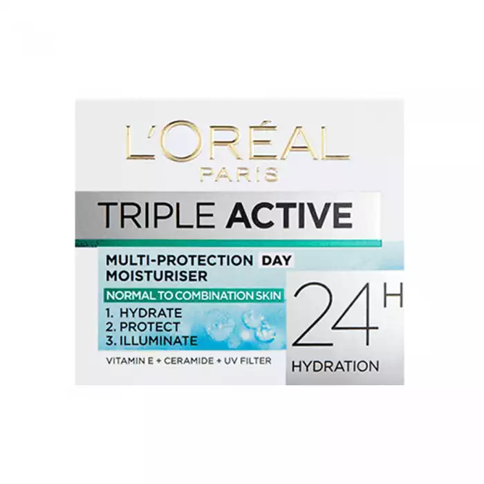 LOréal created Triple Active to provide long-lasting hydration to all skin types. Triple Active comes from the association of advanced active ingredients and luxurious textures to reveal more beautiful-looking skin. Tri | Veela Beauty LOréal created Triple Active to provide long-lasting