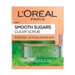 L'Oreal Paris Smooth Sugars Clear Scrub Kiwi Face & Lip 50ml