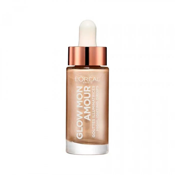 -Glow Mon Amour Highlighting من LOréal Paris هو سائل إضاءة يمنحك لمسة نهائية طبيعية ومضيئة. - يمكن استخدامه تحت قاعدتك للحصول على لمعان طبيعي المظهر ، ممزوج بالقاعدة أو البرايمر أو المرطب لإضفاء اللمعان ، أو لوحده لإبرا | فييلا بيوتي -Glow Mon Amour Highlighting من LOréal Paris هو