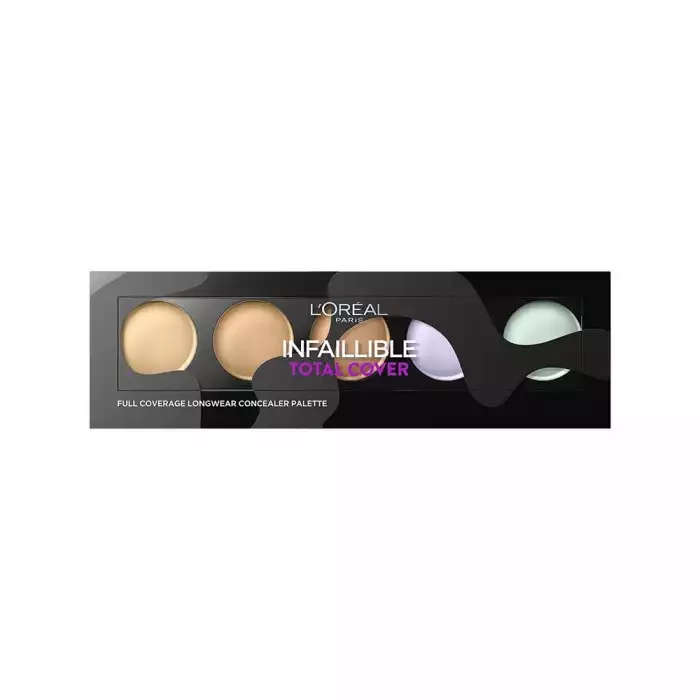 A versatile palette for modern women Includes three universal shades of concealer plus two color-correcting shades Concealer shades even out skin tone & hide skin imperfections Lilac shade helps brighten dark circles & d | Veela Beauty A versatile palette for modern women | فييلا