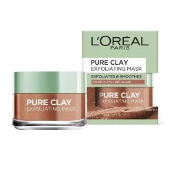 L'Oreal Pure Clay Exfoliating Mask 50Ml |Veela Beauty