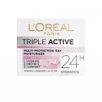 L'Oreal Triple Active Multi-Protection Day Moisturiser For Dry To Sensitive Skin 50Ml