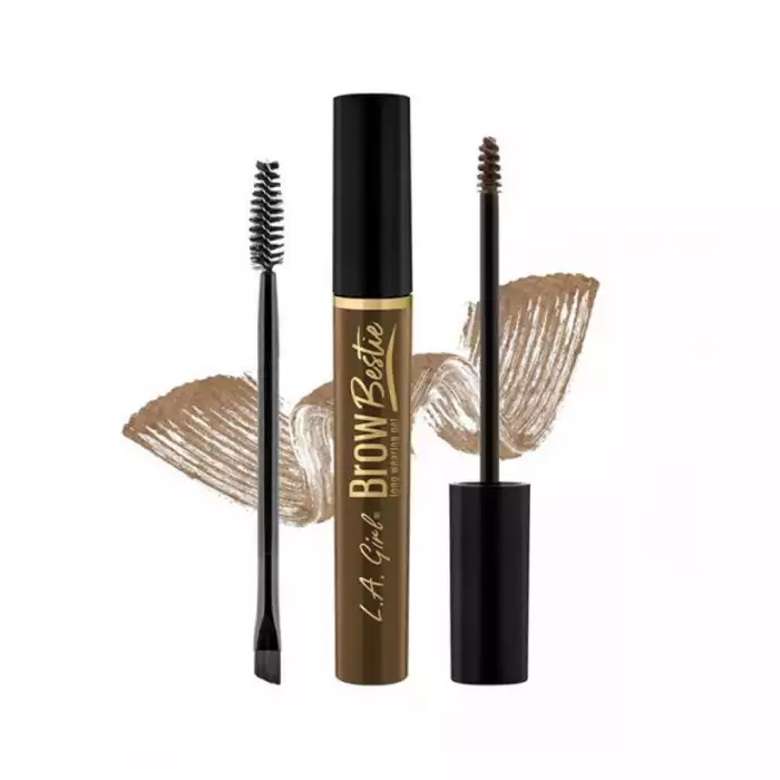 The Brow Bestie Gel Kit is a long-wearing, smudge-proof gel The Brow Bestie Gel Kit is a long-wearing, smudge-proof gel