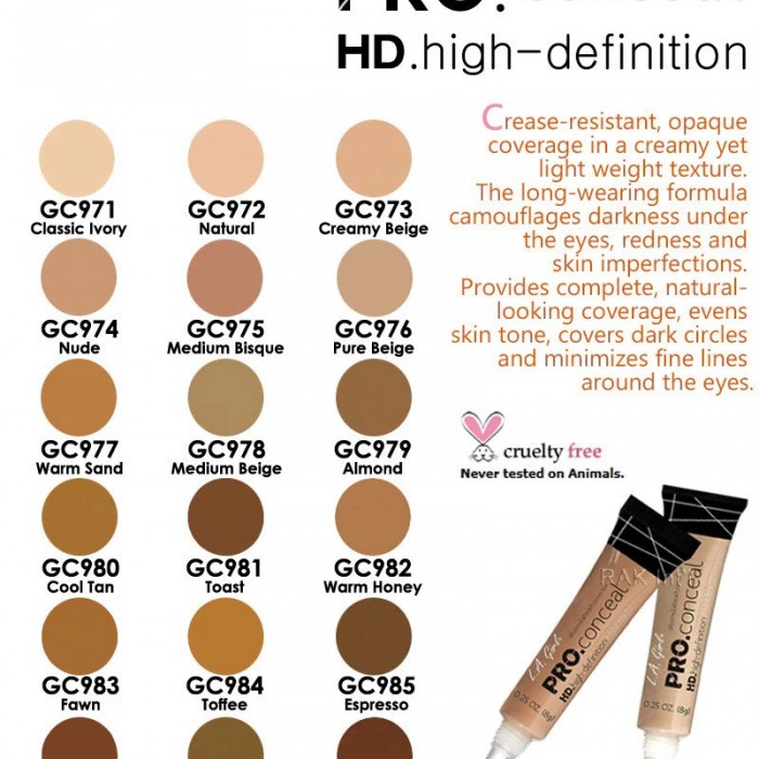 L.A. Girl PRO Conceal High Definition Concealer Creamy Beige L | Veela Beauty