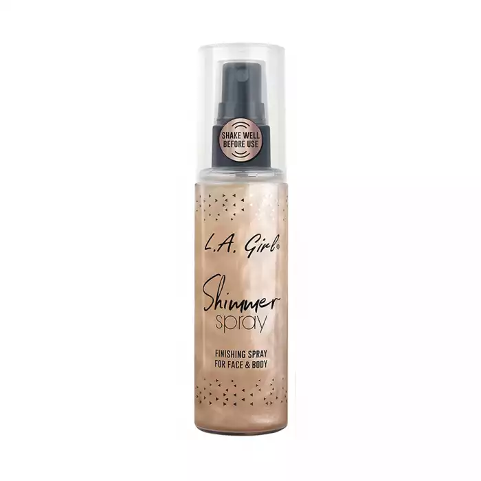 L.A. Girl Shimmer Spray-Lock in your look with a new Shimmer Setting Spray, specially formulated to have your makeup looking fresh all day long. Get gorgeous glowing skin with two new Shimmer Sprays. Each spray is infus | Veela Beauty L | فييلا بيوتي