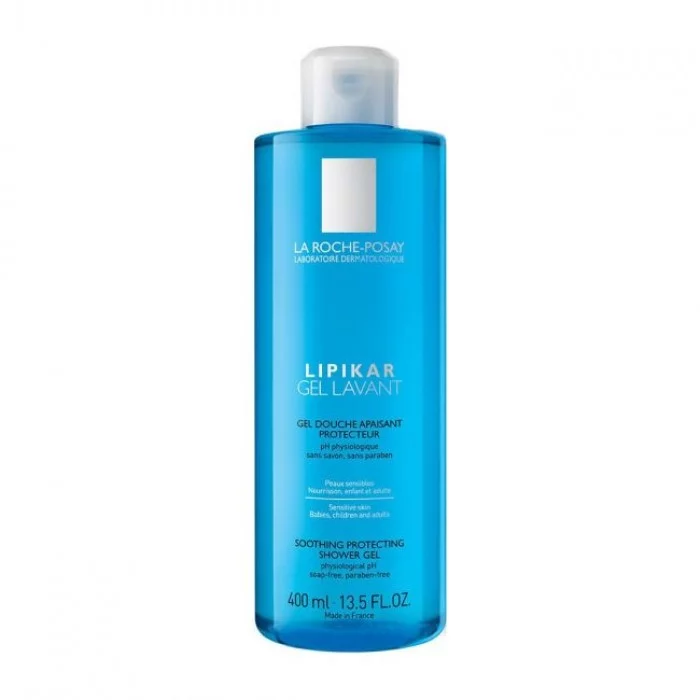 ينظف جل الاستحمام La Roche-Posay Lipikar بلطف البشرة الحساسة لجميع أفراد الأسرة ويحميها. الرضع والأطفال والكبار. مناسب لفروة رأس الأطفال والمناطق الحساسة. يحترم درجة الحموضة الفسيولوجية للجلد. لا تلدغ العيون. يحتوي على | فييلا بيوتي ينظف جل الاستحمام La Roche-Posay Lipikar