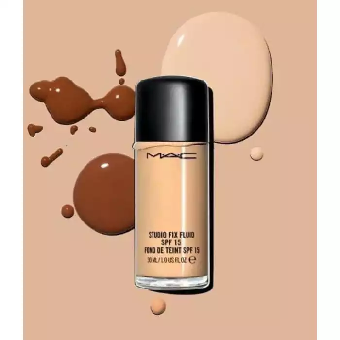 Mac Studio Fix Fluid Spf 15 N20 - Mac studio fixes liquid foundation with a sun protection factor. - A modern foundation with a natural matte finish and broad-spectrum protection. - Suitable for all skin types. - Long-we | Veela Beauty Mac Studio Fix Fluid Spf 15 N20 | فييلا بيوتي