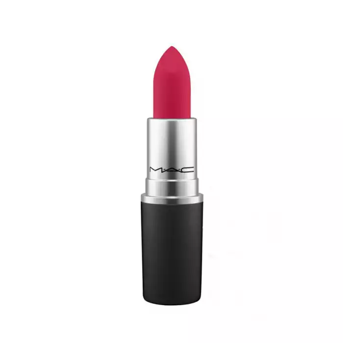 MAC Cosmetics Powder Kiss Lipstick Burning Love -Delivering a blur of soft-focus color blending out edges of matte lipstick for a hazy effect. -Its groundbreaking formula contains moisture-coated powder pigments that con | Veela Beauty MAC Cosmetics Powder Kiss Lipstick Burning Love |