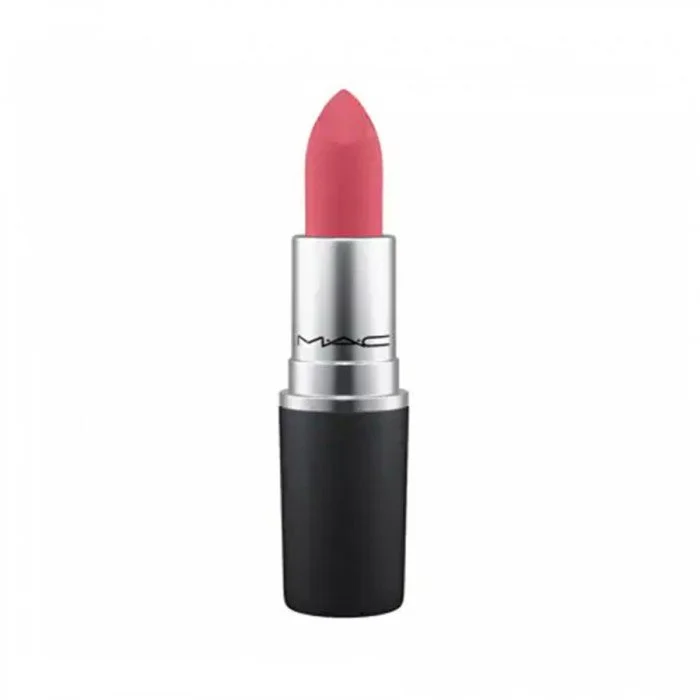 MAC Cosmetics Powder Kiss Lipstick Burning Love -Delivering a blur of soft-focus color blending out edges of matte lipstick for a hazy effect. -Its groundbreaking formula contains moisture-coated powder pigments that con | Veela Beauty MAC Cosmetics Powder Kiss Lipstick Burning Love |