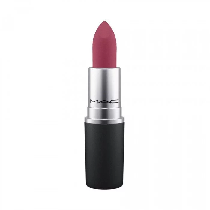 MAC Cosmetics Powder Kiss Lipstick Burning Love -Delivering a blur of soft-focus color blending out edges of matte lipstick for a hazy effect. -Its groundbreaking formula contains moisture-coated powder pigments that con | Veela Beauty MAC Cosmetics Powder Kiss Lipstick Burning Love |
