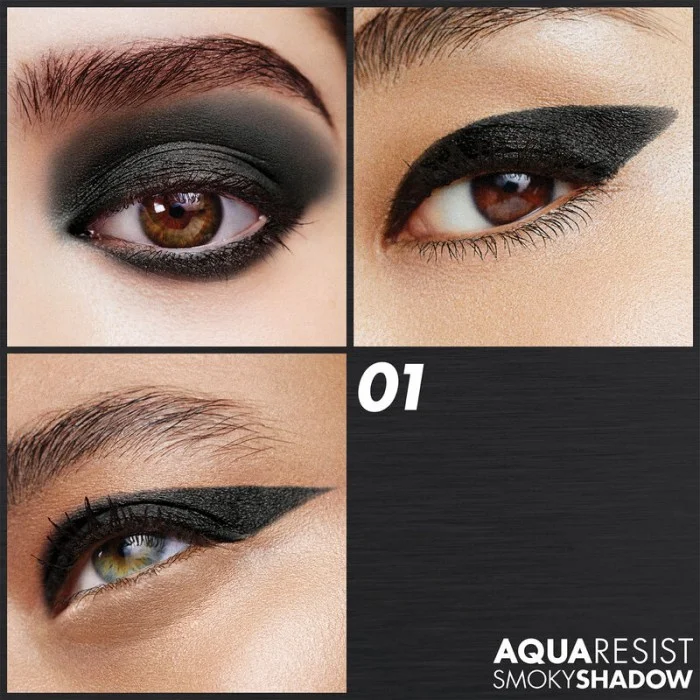 Make Up For Ever Ladies Aqua Resist Smoky Shadow 01 carbon
description Looking for an all-in-one eye product?