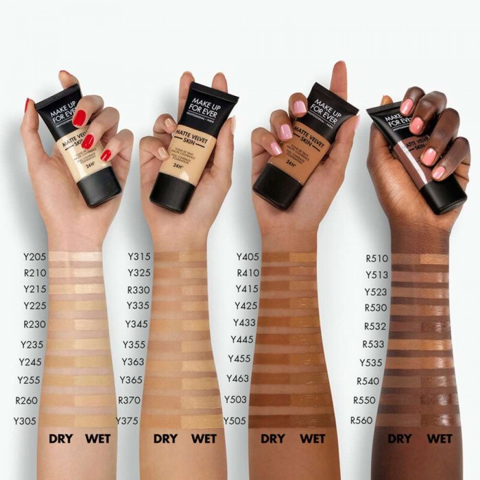 Make Up For Ever Matte Velvet Skin Foundation Y255
Description:Achieve flawless, full-face coverage with this matte velvet