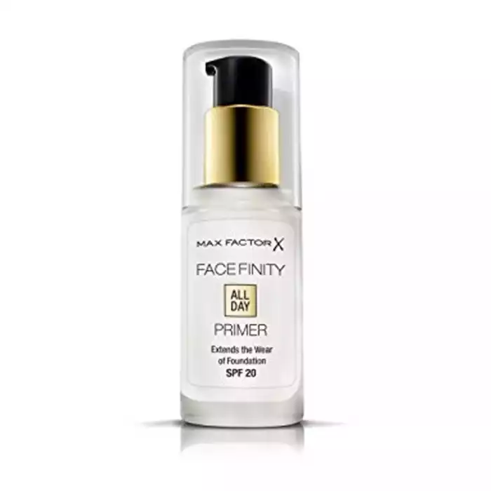 -Max Factor Facefinity All Day Primer with SPF 20 is a secret of a long-lasting foundation. -Thanks to its Flexi-hold technology, it extends the wear of your favorite foundation, keeping your make-up in place for longer. | Veela Beauty -Max Factor Facefinity All Day Primer with SPF 20 is a