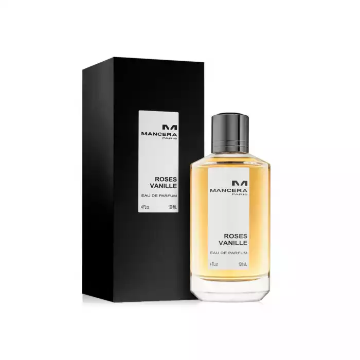 Launch Year: 2011. Top Notes: Calabrian Lemon. Heart Notes: Turkish Delight, Rose. Base Notes: Cedarwood, Vanilla, White Musk. Design House: Mancera. Scent Name: Roses Vanille. | Veela Beauty Launch Year: 2011 | فييلا بيوتي