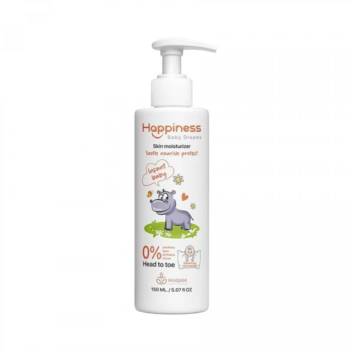 Happiness Baby Skin Moisturizer 150 ML Suitable for sensitive skin, this lightweight moisturizing lotion is enriched with natural Happiness Baby Skin Moisturizer 150 ML Suitable for sensitive skin, this lightweight moisturizing lotion is enriched with natural