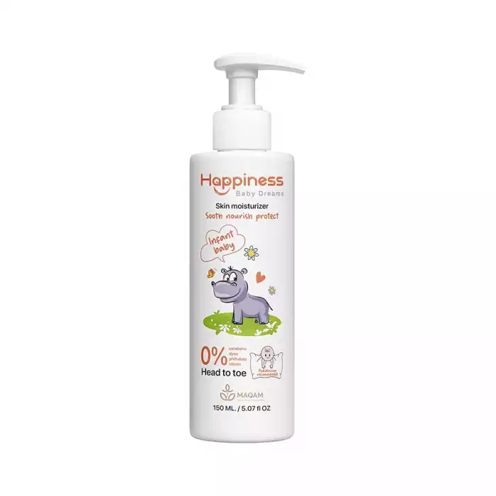 Happiness Baby Skin Moisturizer 150 ML Suitable for sensitive skin, this lightweight moisturizing lotion is enriched with natural Happiness Baby Skin Moisturizer 150 ML Suitable for sensitive skin, this lightweight moisturizing lotion is enriched with natural