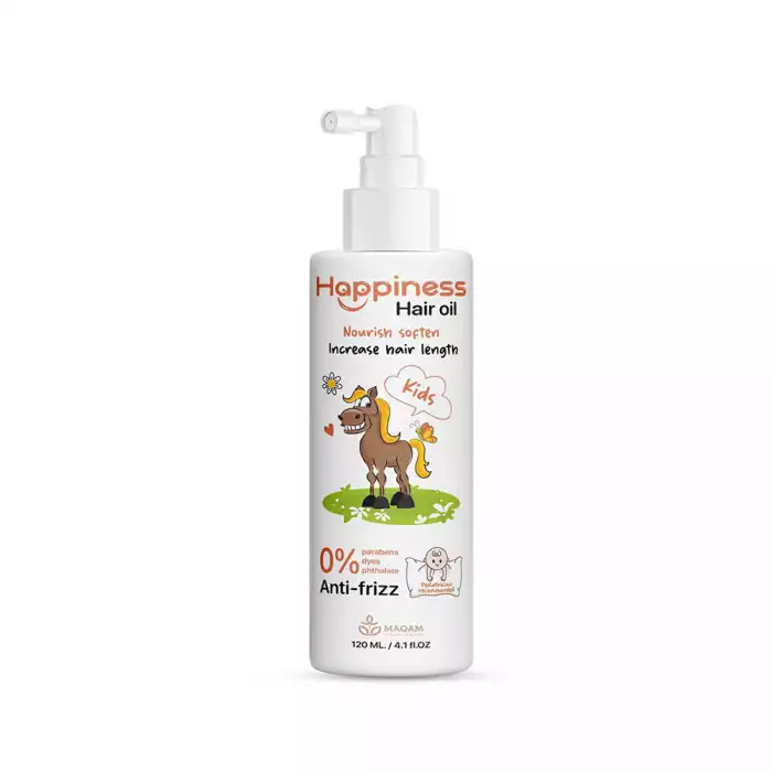 Happiness baby Hair Oil with Natural Oils 120ml Specially formulated for short, thin, and weak hair, this nourishing hair oil is Happiness baby Hair Oil with Natural Oils 120ml Specially formulated for short, thin, and weak hair, this nourishing hair oil is