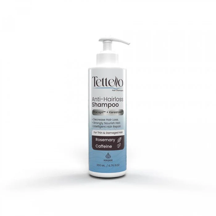 Tettello Anti Hair Loss Shampoo 200 ml Experience stronger, healthier hair with Tettello Anti Hair Loss Shampoo, specially Tettello Anti Hair Loss Shampoo 200 ml Experience stronger, healthier hair with Tettello Anti Hair Loss Shampoo, specially