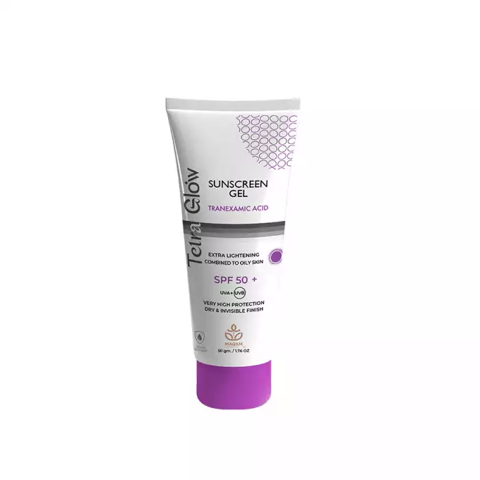 Tetra Glow Sunscreen GEL SPF50+ 50 ML Specially designed for combination to oily skin, Tetra Glow Sunscreen Gel provides high Tetra Glow Sunscreen GEL SPF50+ 50 ML Specially designed for combination to oily skin, Tetra Glow Sunscreen Gel provides high