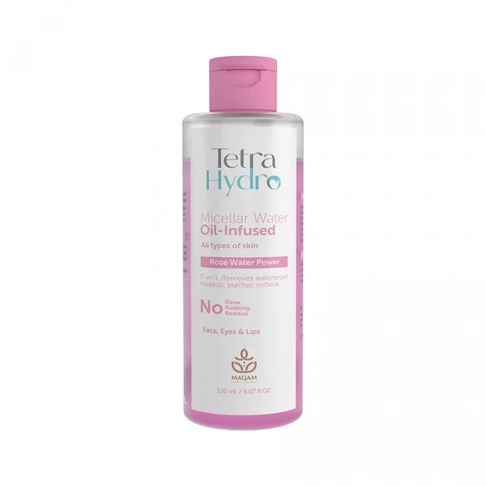 Tetra Hydro Oil-Infused Micellar Water 150 ml A gentle yet effective micellar rose water cleanser suitable for all skin types. Tetra Hydro Oil-Infused Micellar Water 150 ml A gentle yet effective micellar rose water cleanser suitable for all skin types.