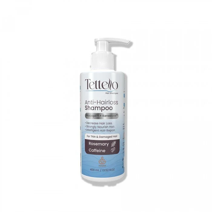 Tettello Anti Hair Loss Shampoo 400 ml Experience stronger, healthier hair with Tettello Anti Hair Loss Shampoo, specially Tettello Anti Hair Loss Shampoo 400 ml Experience stronger, healthier hair with Tettello Anti Hair Loss Shampoo, specially