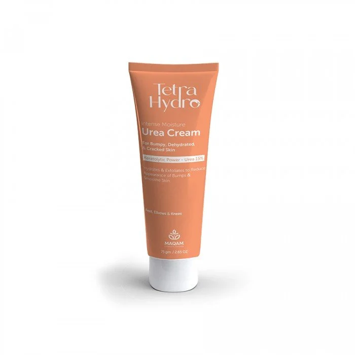 Tetra Hydro Intense Moisture Urea Cream 75 gm An exfoliating and hydrating cream designed for bumpy, dehydrated, and cracked skin. Tetra Hydro Intense Moisture Urea Cream 75 gm An exfoliating and hydrating cream designed for bumpy, dehydrated, and cracked skin.