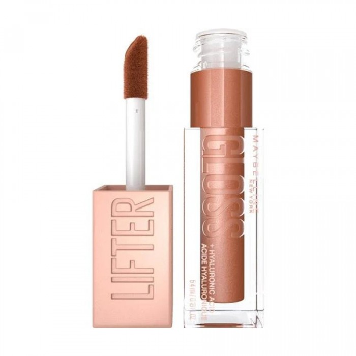 Maybelline Lifter Gloss Bronze 018 with hylouranic Acid This lip gloss formula with Hyaluronic Acid visibly smoothes lip surface and enhances lip contour, drenching lips with high shine for hydrated, fuller looking lips. | Veela Beauty Maybelline Lifter Gloss Bronze 018 with hylouranic Acid |