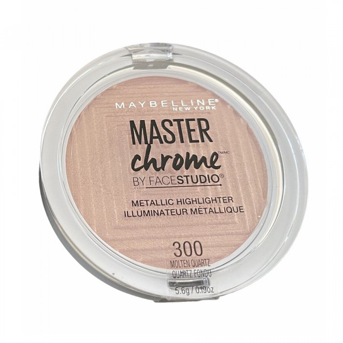Maybelline Master Chrome Highlighter 300 Molten Quartz
Offers perfect coverage for imperfections and blemishes.
Built-in-brush helps to groom the eyebrows.
Meet the secret to brilliant and luminous skin. This highlighte | Veela Beauty Maybelline Master Chrome Highlighter 300 Molten