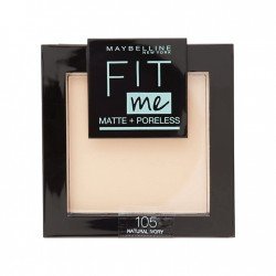 Maybelline Fit Me Matte Poreless Powder 105 Nayural Ivory | Veela Beauty