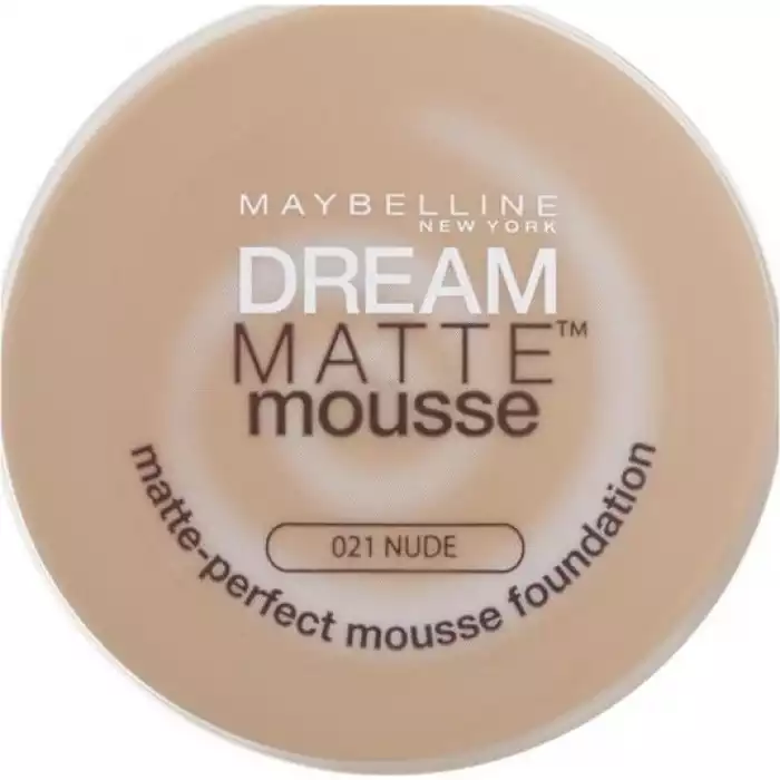 Maybelline Dream Matte Mousse Foundation 21 Nude مايبلين دريم مات موس فاونديشن |