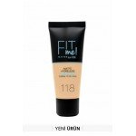 Maybelline Fit Me Matte & Poreless Foundation 118 Light Beige