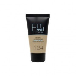 Maybelline Fit Me Matte & Poreless Foundation 124 Soft Sand