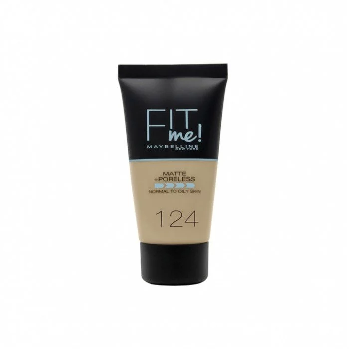 Maybelline Fit Me Matte And Poreless Foundation 124 Soft Sand Veela Beauty Let`s Glow Up 8363