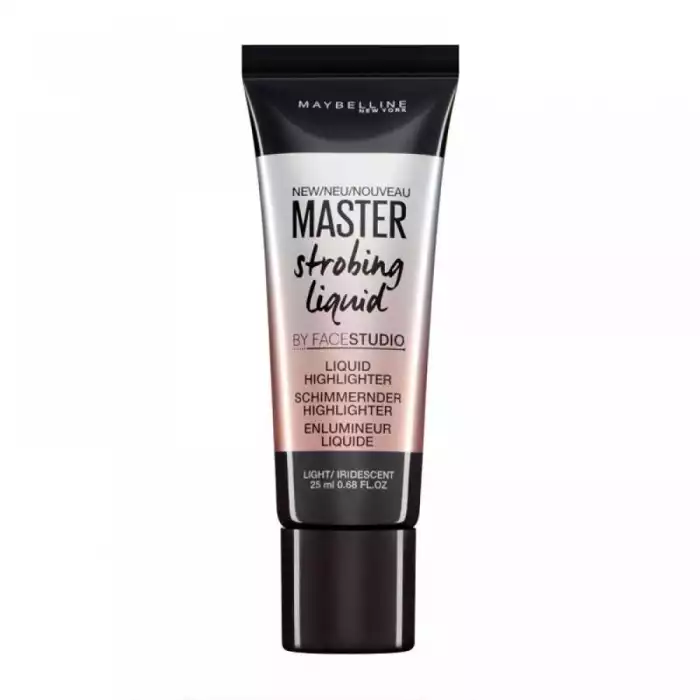 Maybelline Master Strobing Liquid Highlighter Light/Iridescent
Strobe to add glow and to create the look of skin that appears radiant as if lit from within.
Micro-fine pearl formula boosts glow for a subtle sheen.
This t | Veela Beauty Maybelline Master Strobing Liquid Highlighter