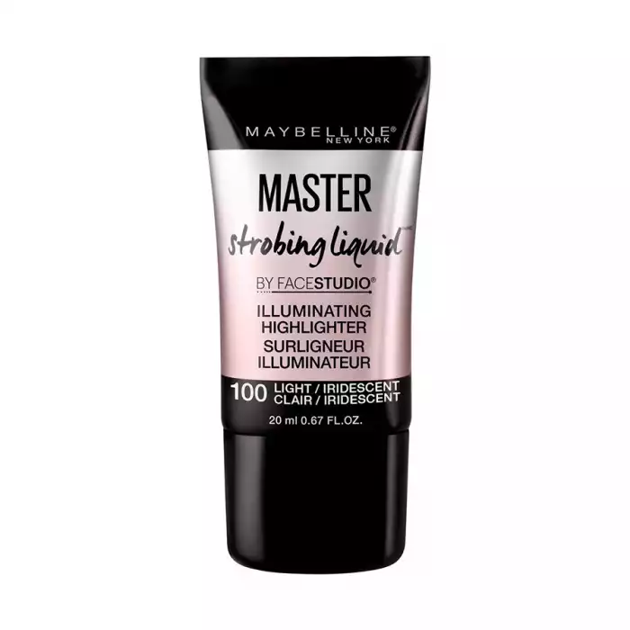 Maybelline Master Strobing Liquid Illuminating Highlighter 100 Light IridescentStrobe to add glow and to create the look of skin that appears radiant as if lit from within.Micro-fine pearl formula boosts glow for a sub | Veela Beauty Maybelline Master Strobing Liquid Illuminating Highlighter