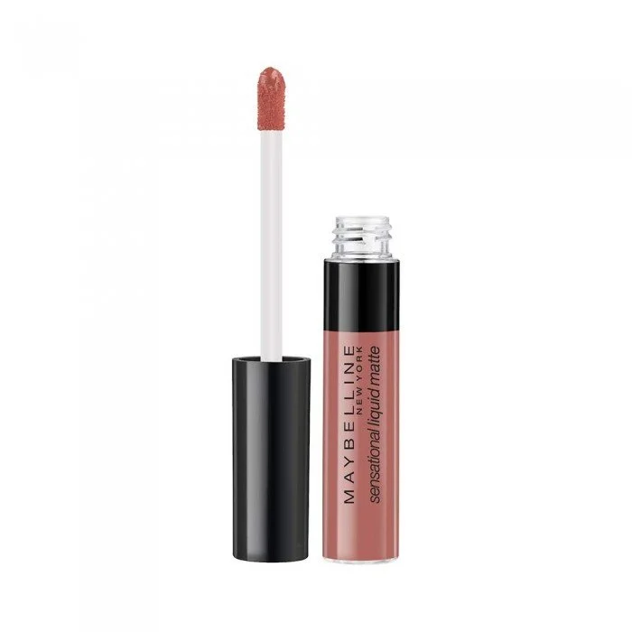 Maybelline Sensational Liquid Matte Lipstick 03 Flush It Red | فييلا بيوتي