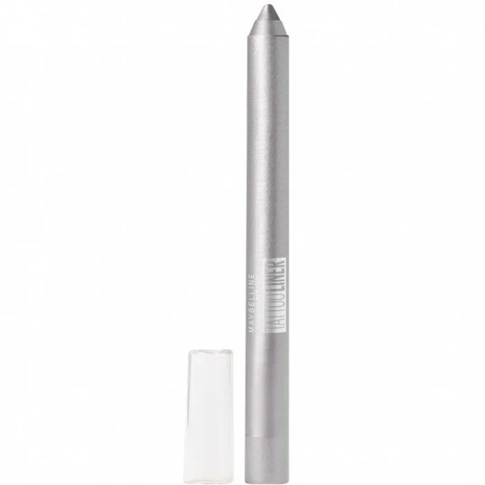 Maybelline Tattoo Liner Gel Pencil Eyeliner 961 Sparkling Silver Tattoo Liner Gel Pencil Eyeliner Makeup is Maybelline’s